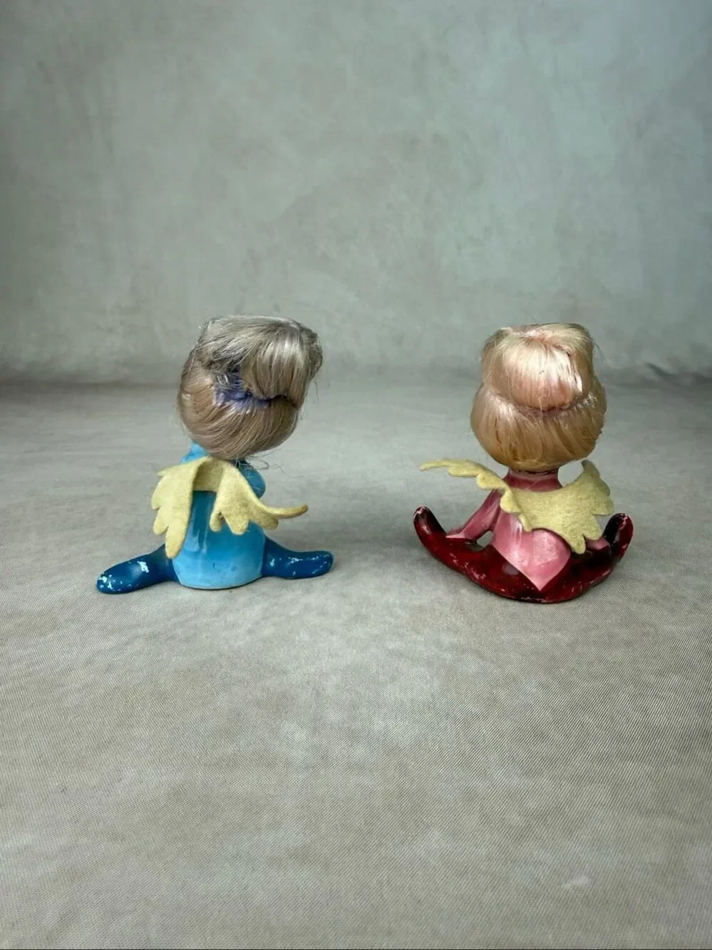 Vintage Pixie Elf Angel Figurines READ Rare 1970s